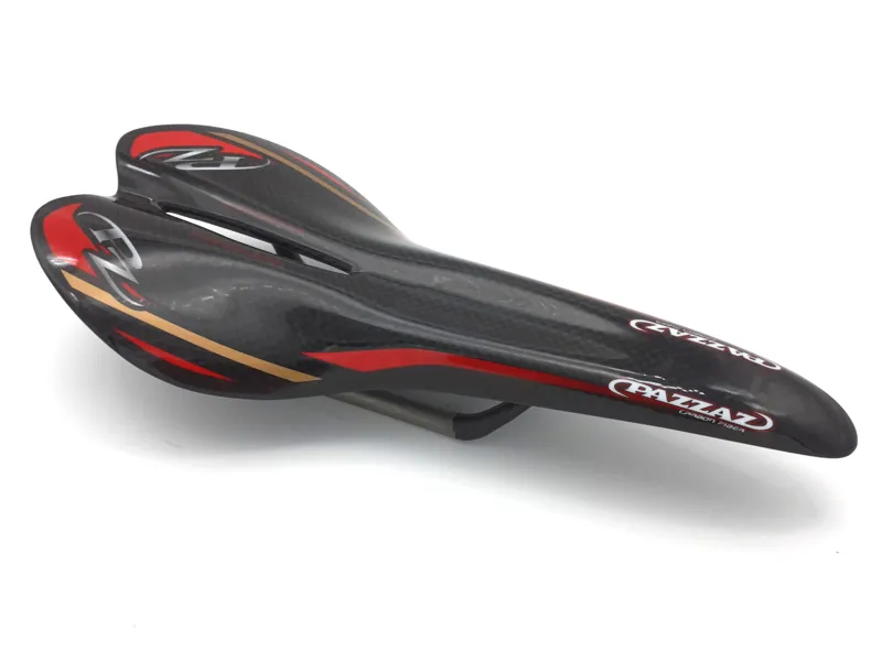 Pazzaz SD-03 Carbon Fiber 95 Grams Saddle in Black Red NOS